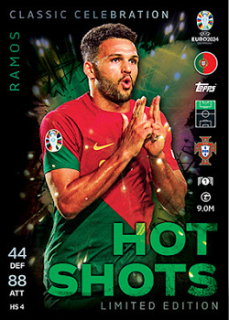 Goncalo Ramos Portugal Topps Match Attax EURO 2024 Hot Shots Limited Edition #HSLE4